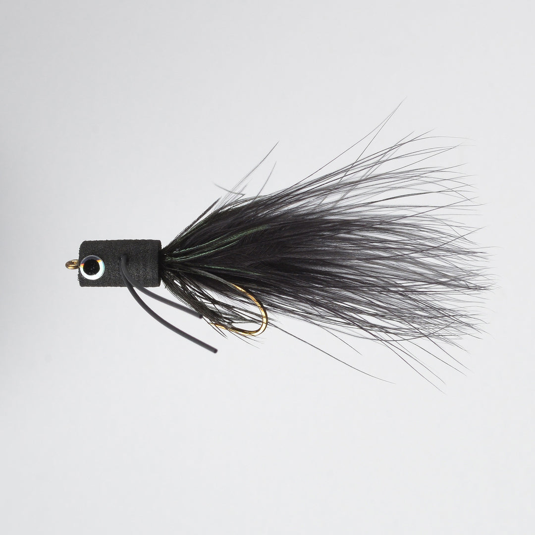 Dry Panfish Popper Black