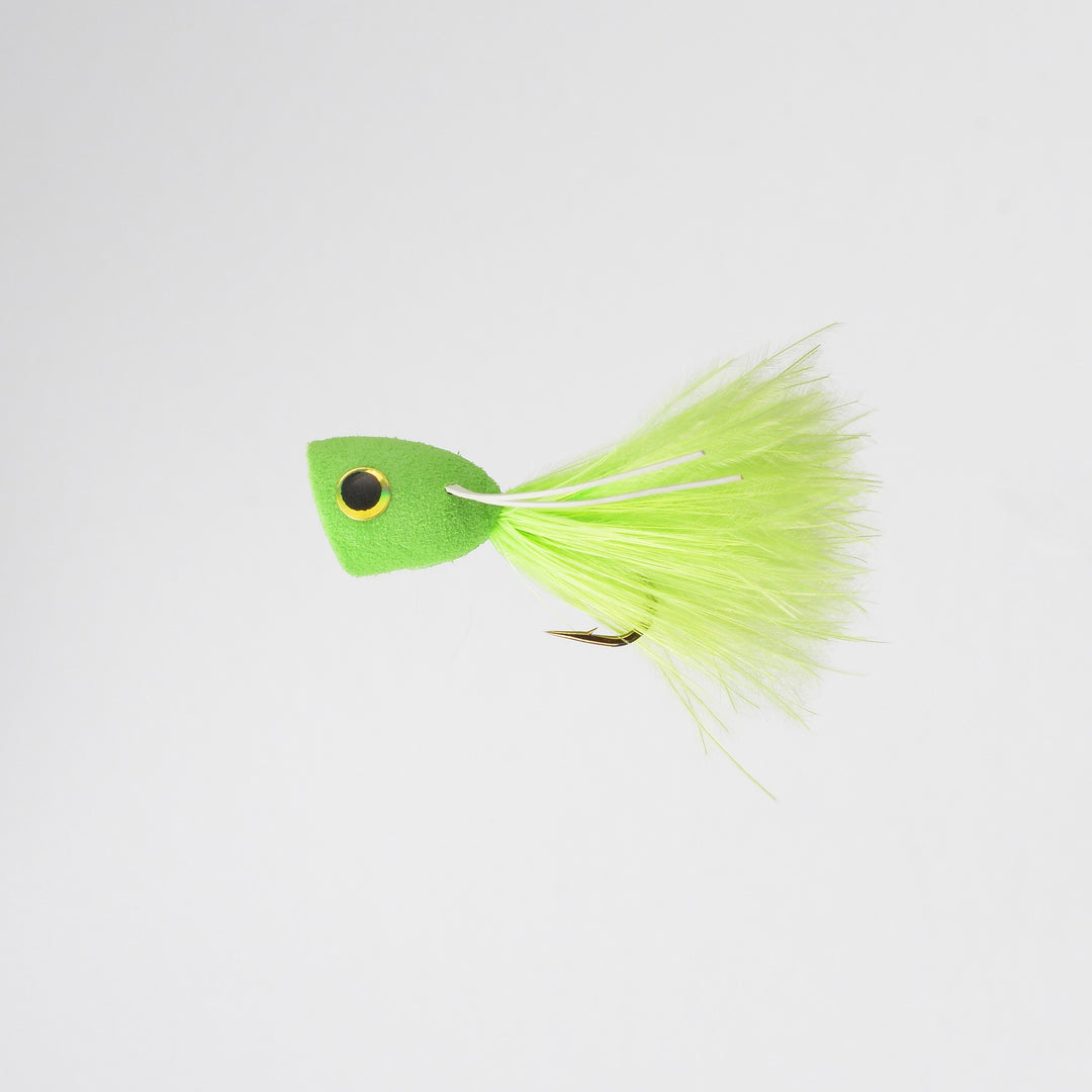 Dry Panfish Pee Wee Popper Chartreuse