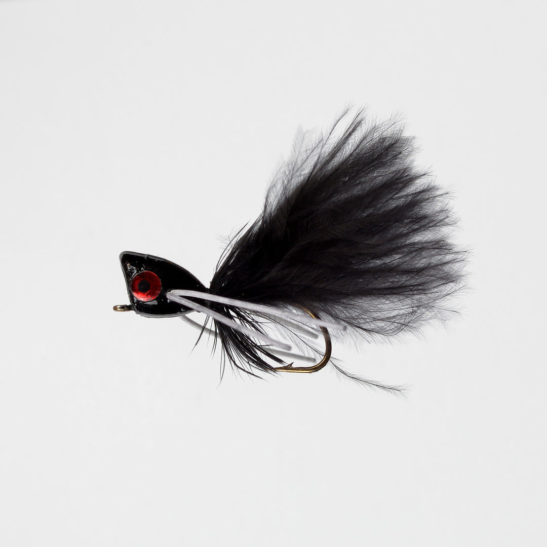 Dry Panfish Pee Wee Popper Black