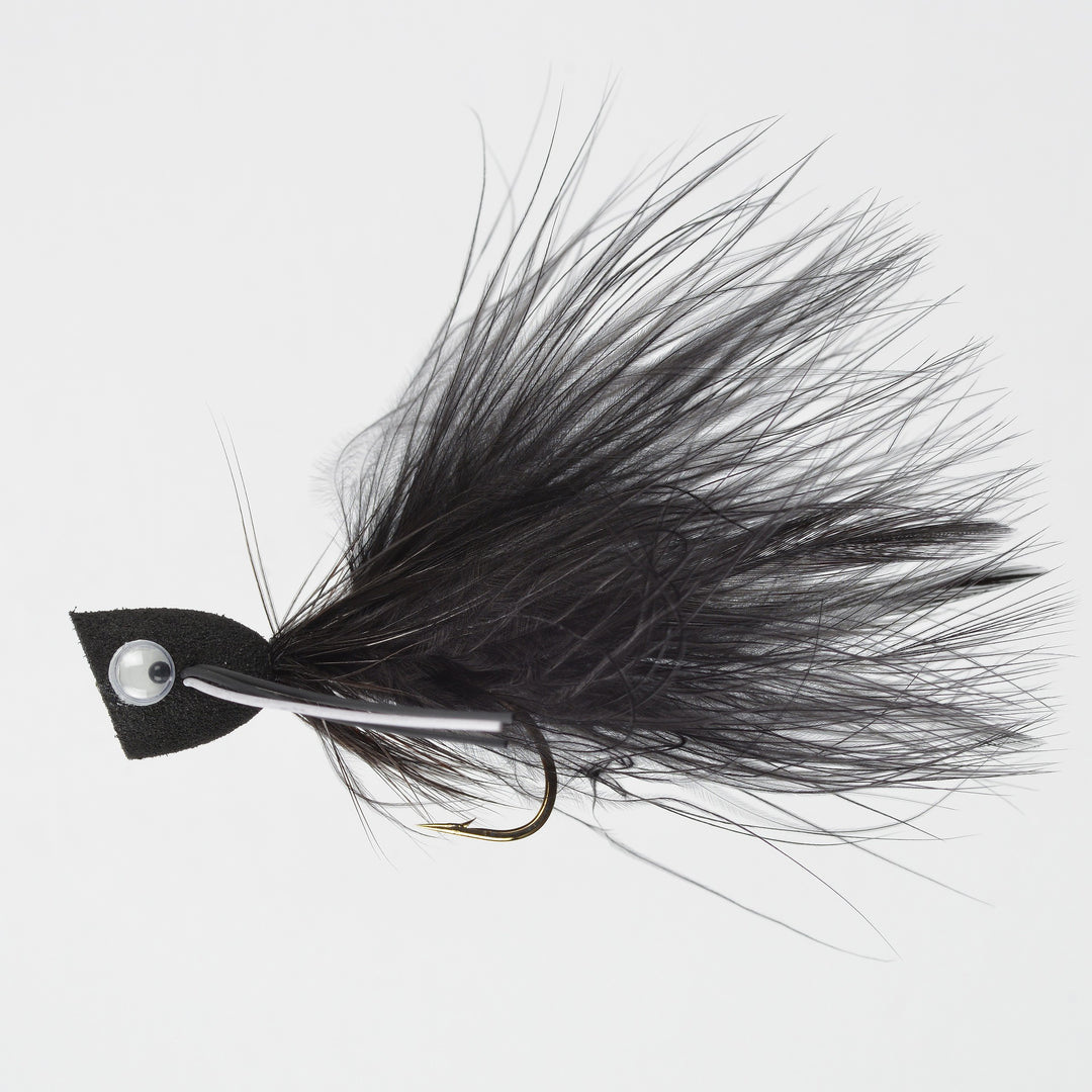 Dry Bass Popper Black