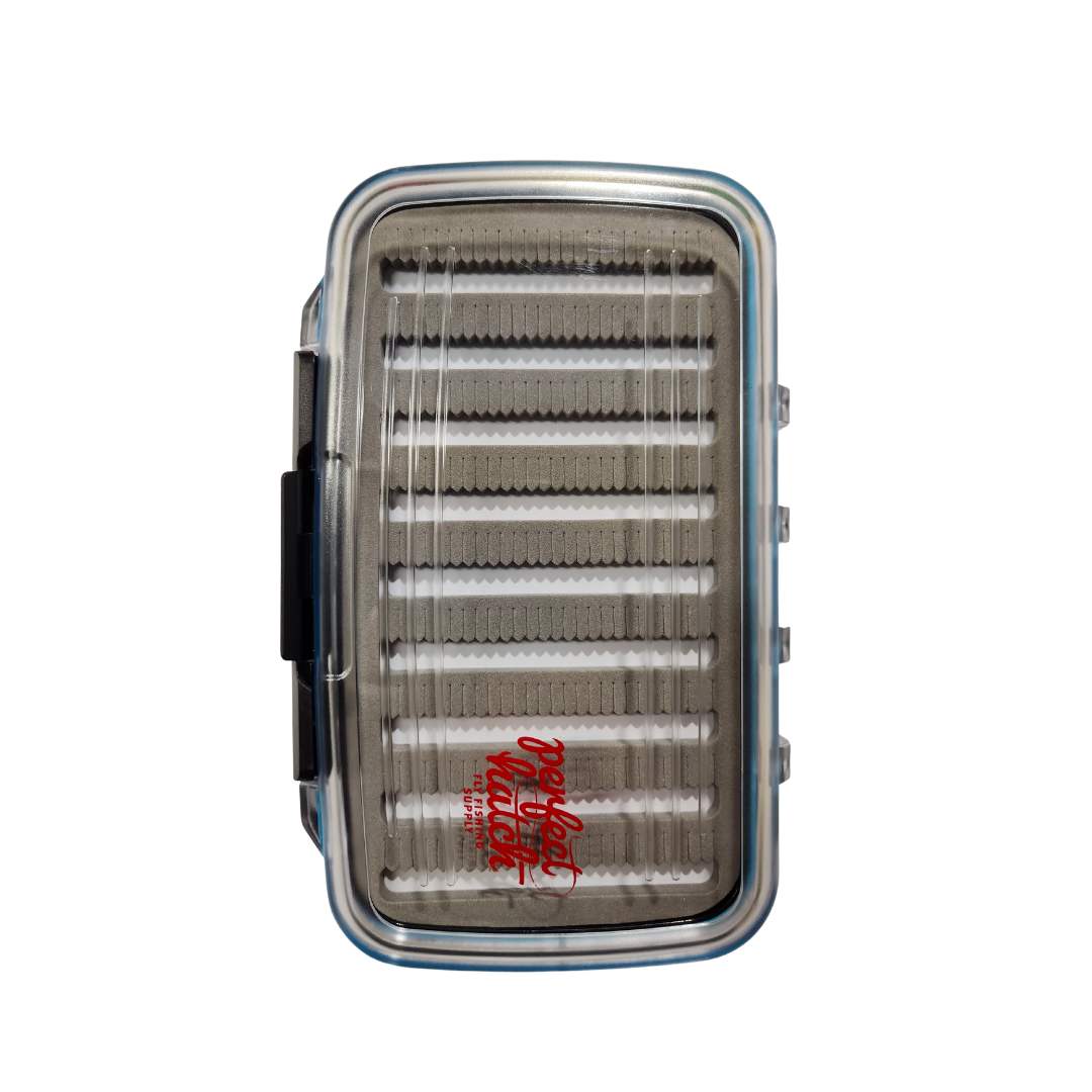 Fly Box Waterproof Black-Slit Foam-Double Sided