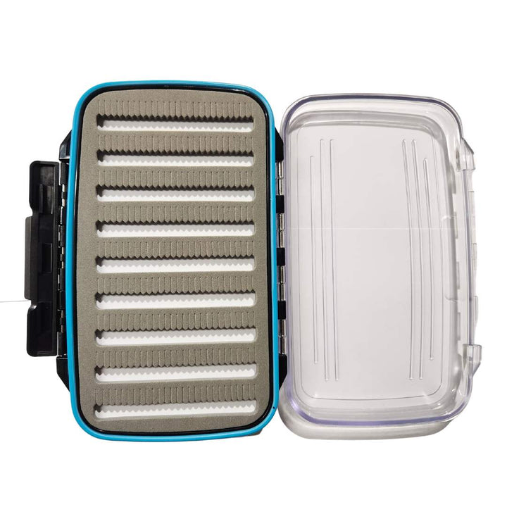 Fly Box Waterproof Black-Slit Foam-Double Sided