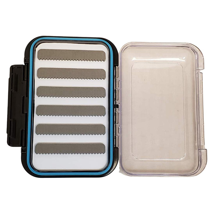 Fly Box Waterproof Black-Slit Foam-Double Sided