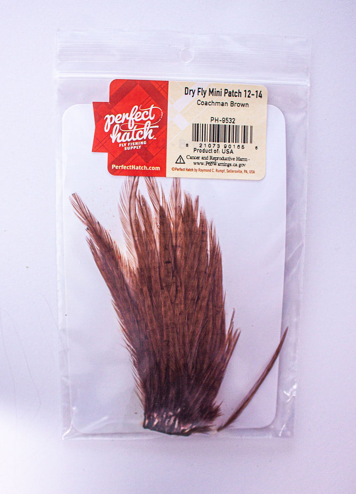 Coachman Brown Dry Fly Patch 12-14