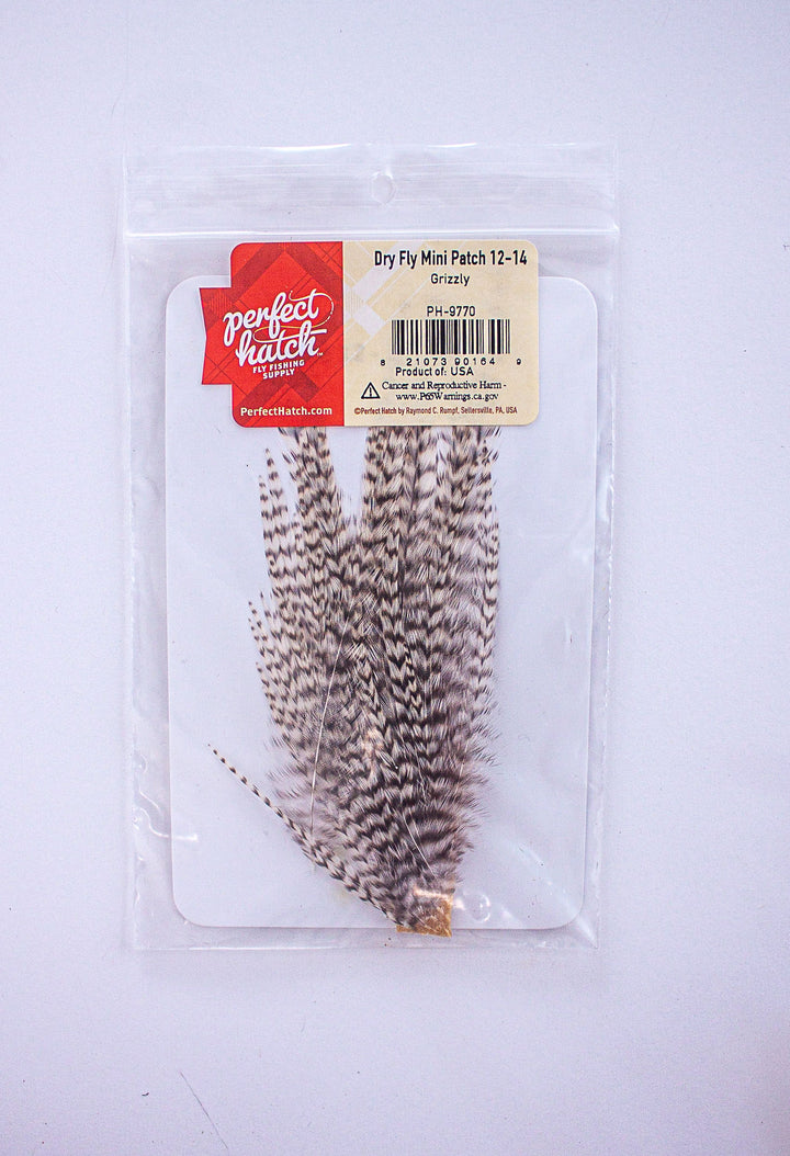 Grizzly Dry Fly Mini Patch 12-14