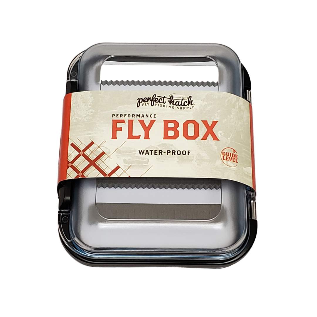 Fly Box Waterproof Black-Slit Foam-Double Sided – Perfect Hatch