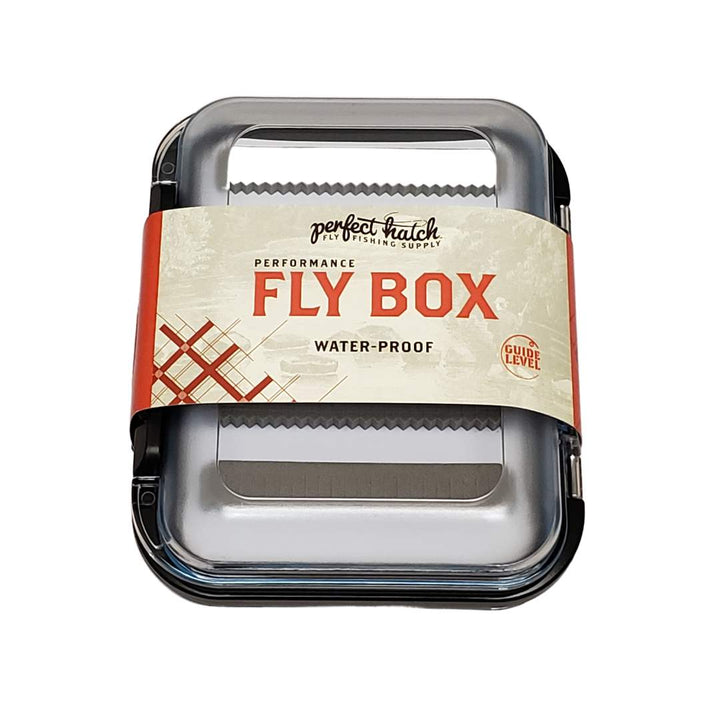 Fly Box Waterproof Black-Slit Foam-Double Sided