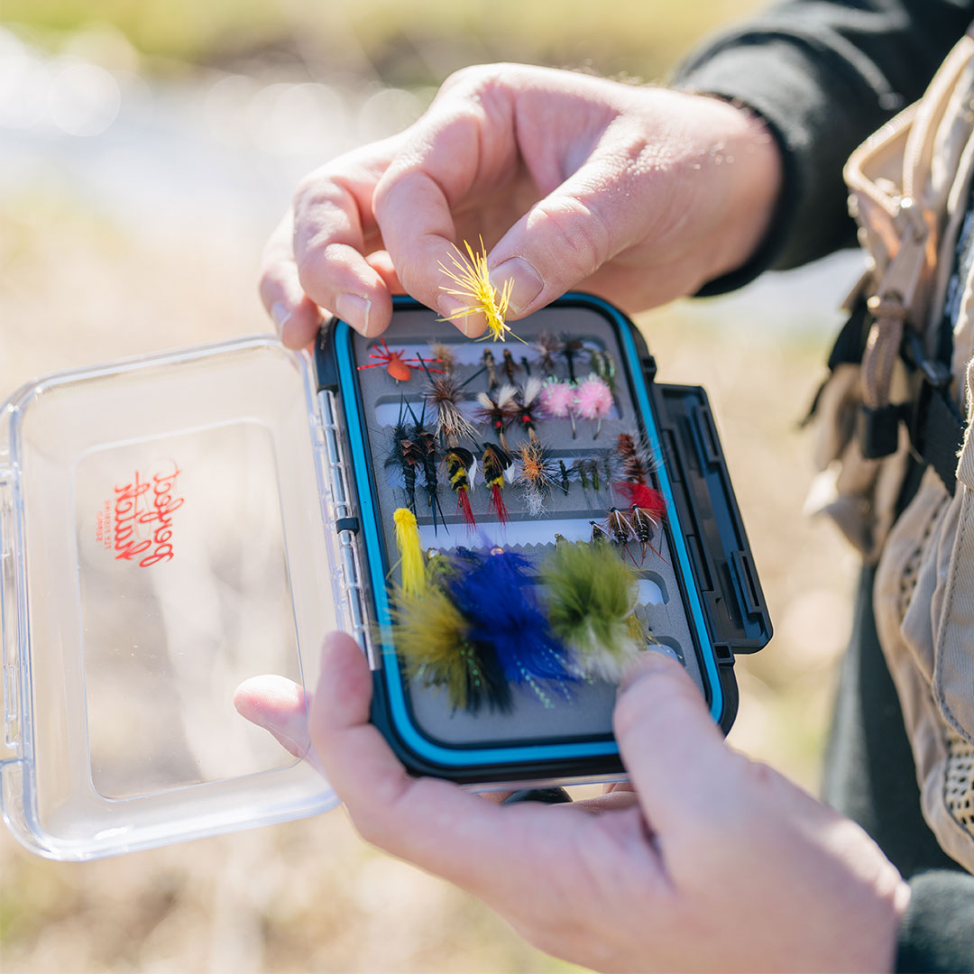 Fly Box Waterproof Black-Slit Foam-Double Sided