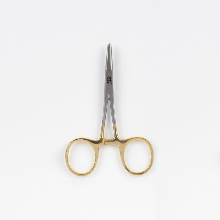 Stainless Steel Forceps Straight 5" Gold