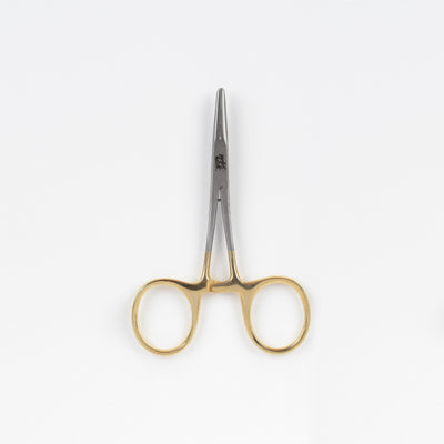 Stainless Steel Forceps Straight 5" Gold