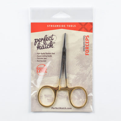 Stainless Steel Forceps Straight 5" Gold