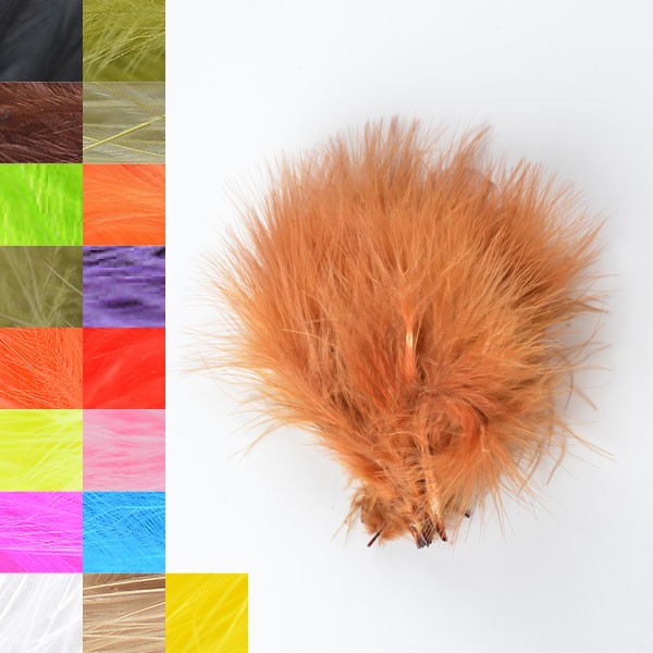 Creative Angler Strung Marabou Bird Feathers for Tying Fly Fishing Flies - Fly  Tying Accessories - Perfect Choice for Tail & Wings and Easy to Tie On The  Lure - Approximately 0.3