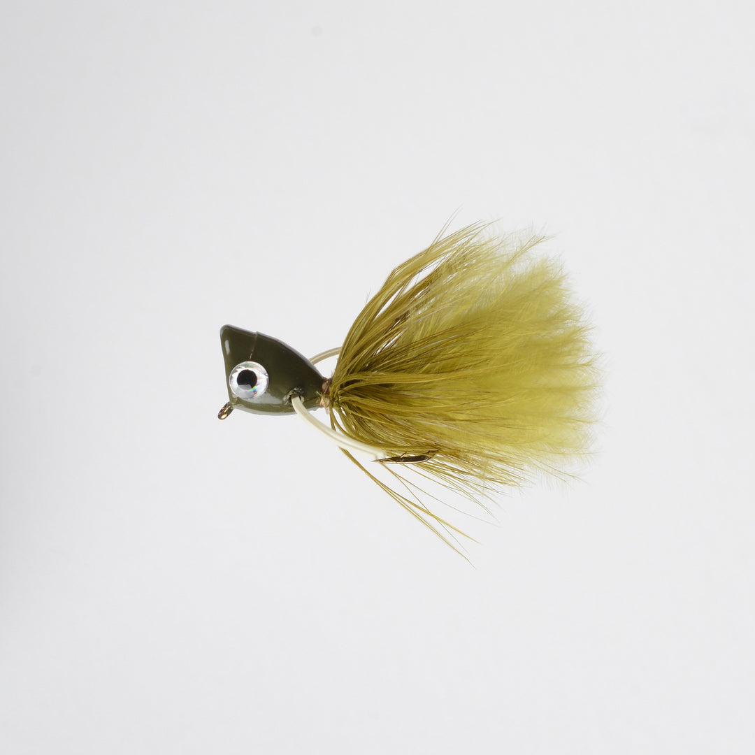 Dry Panfish Pee Wee Popper Olive – Perfect Hatch