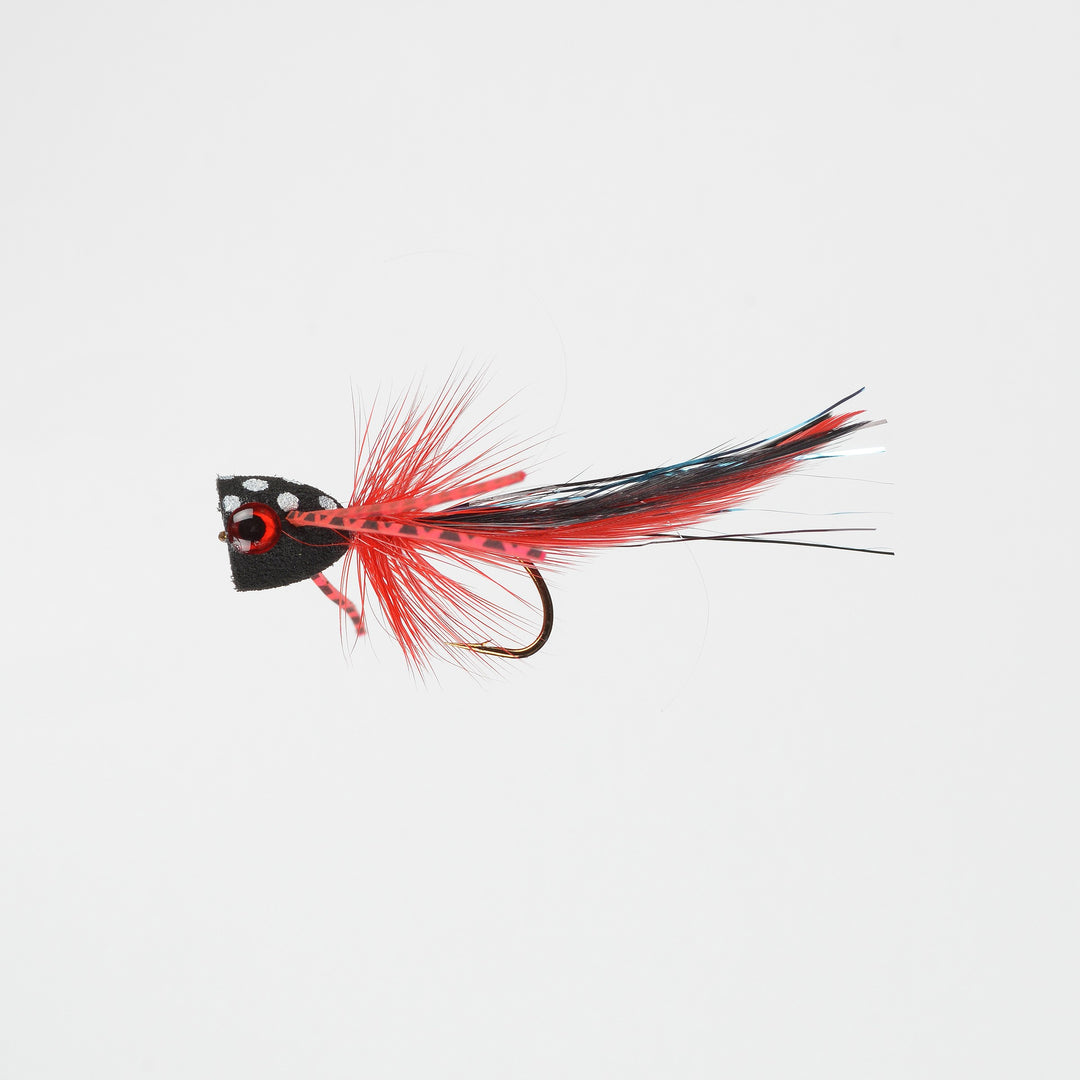 Dry Popper Poppin Bug Chartreuse/Red – Perfect Hatch