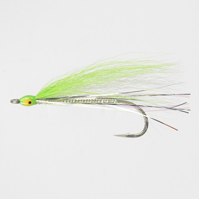 Saltwater Glass Minnow Chartreuse/White