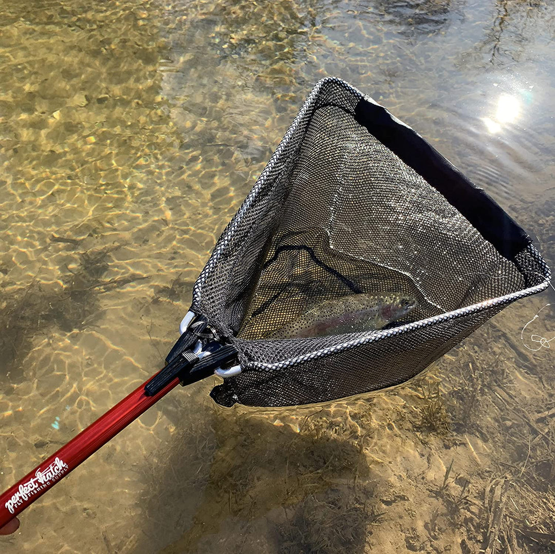 Retractable Landing Net Lightweight Folding Fishing Net for