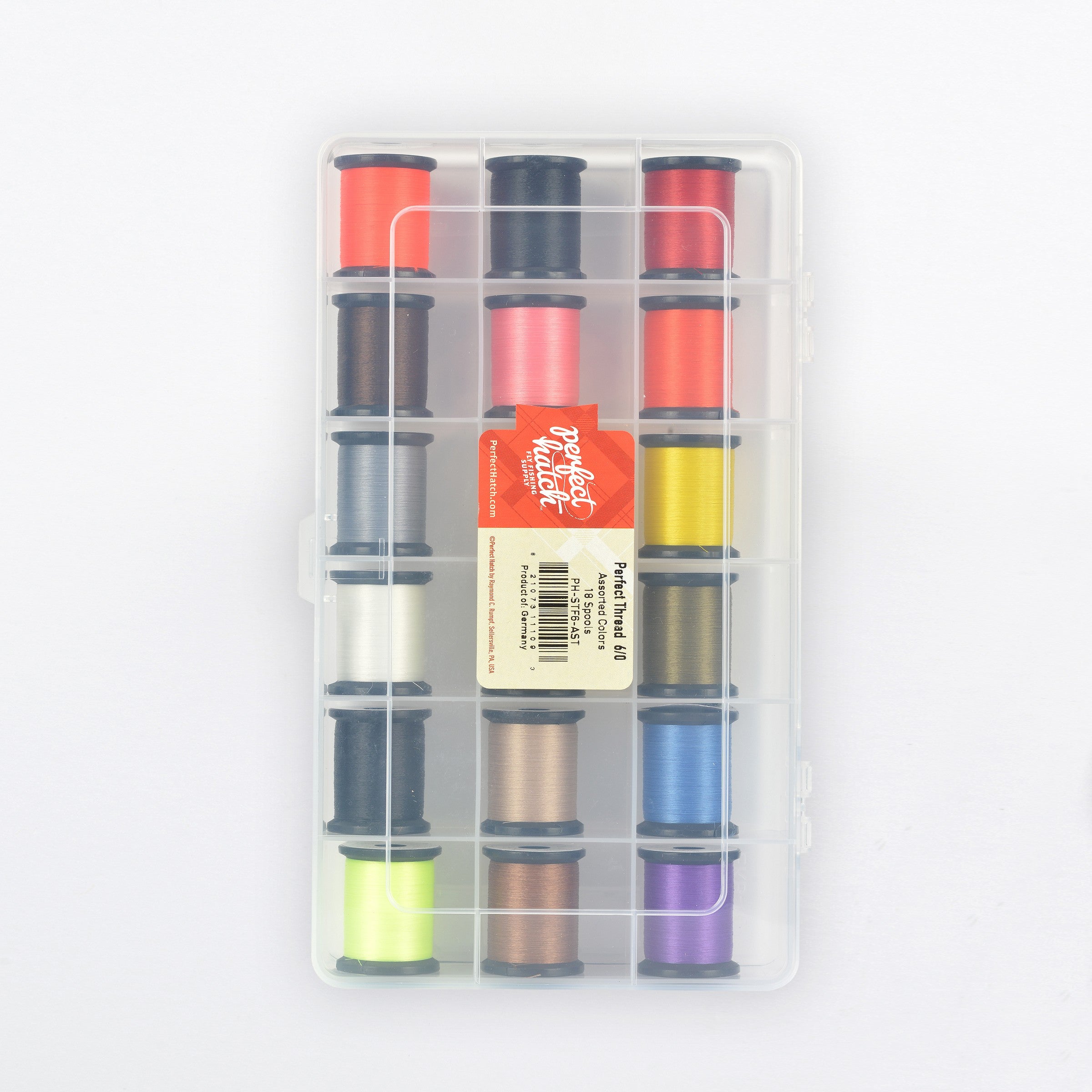 Perfect Thread 6/0 18 Spool Assortment – Perfect Hatch