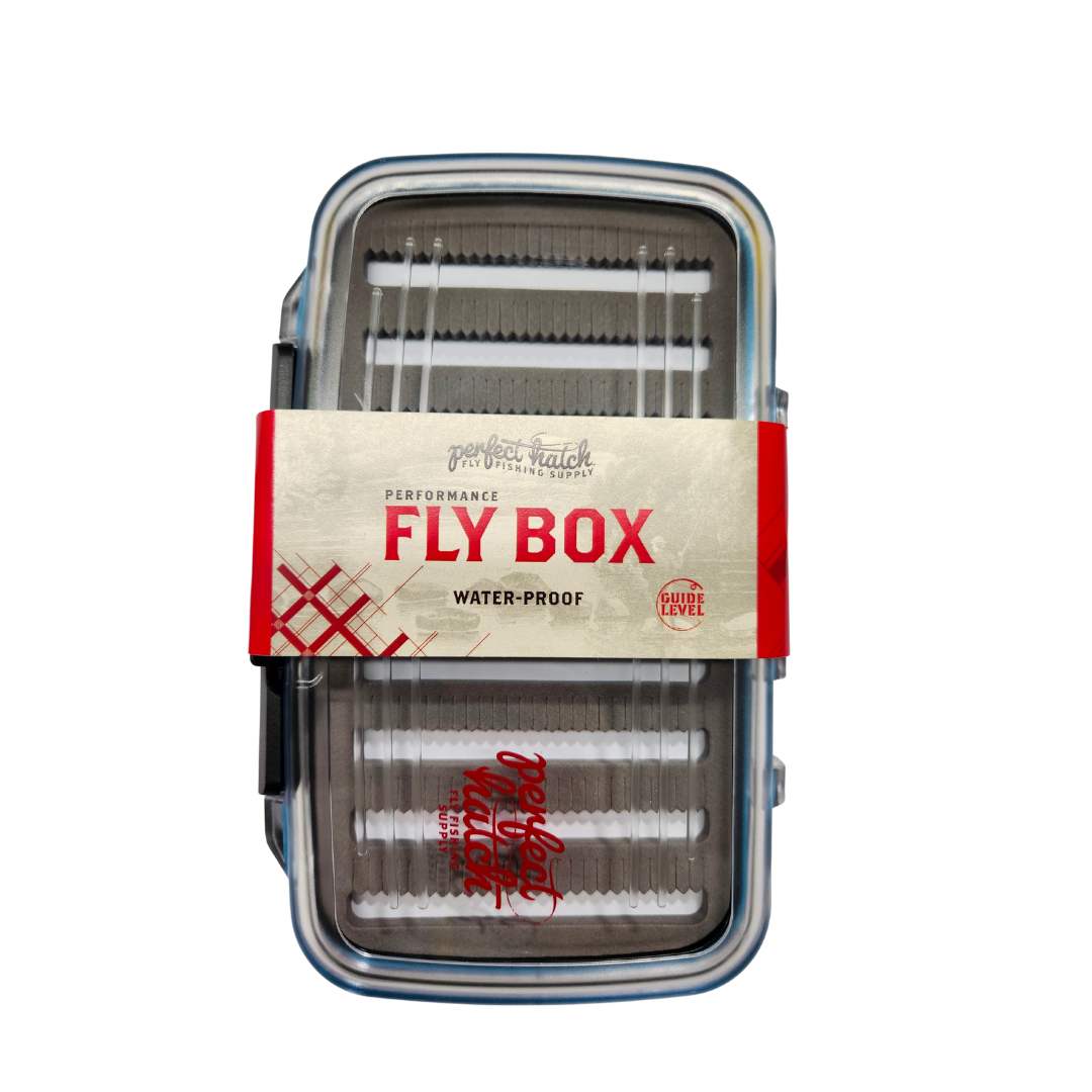 Maxcatch Two-Sided Waterproof Fly Box Slit Foam Fly Fishing Box (X-Small-4.1''x 3''x 1.3'', Black)