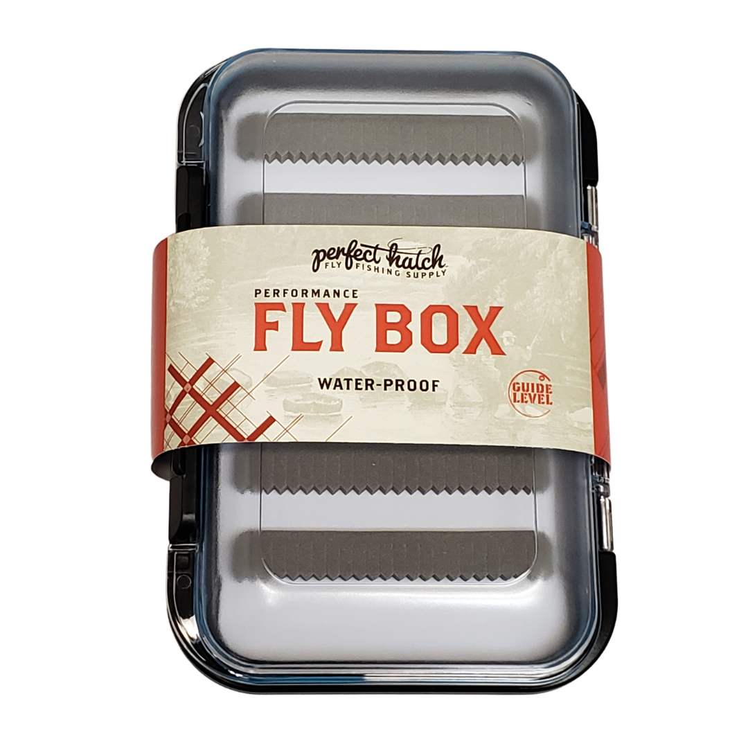 Fly Box Waterproof Black-Slit Foam-Double Sided