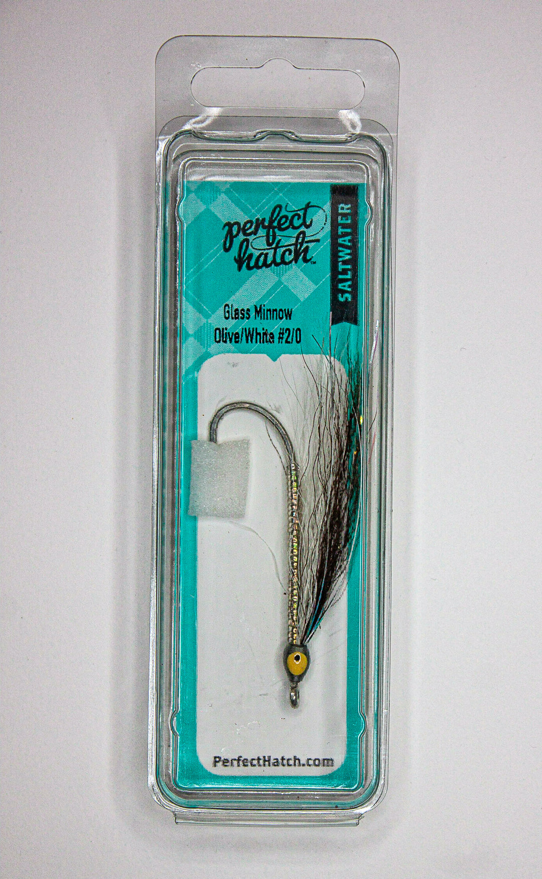 Saltwater Glass Minnow Olive/White – Perfect Hatch