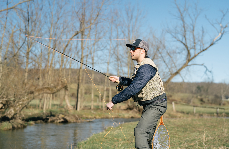 agent a fishing net Premium Laminate Wood Landing Net